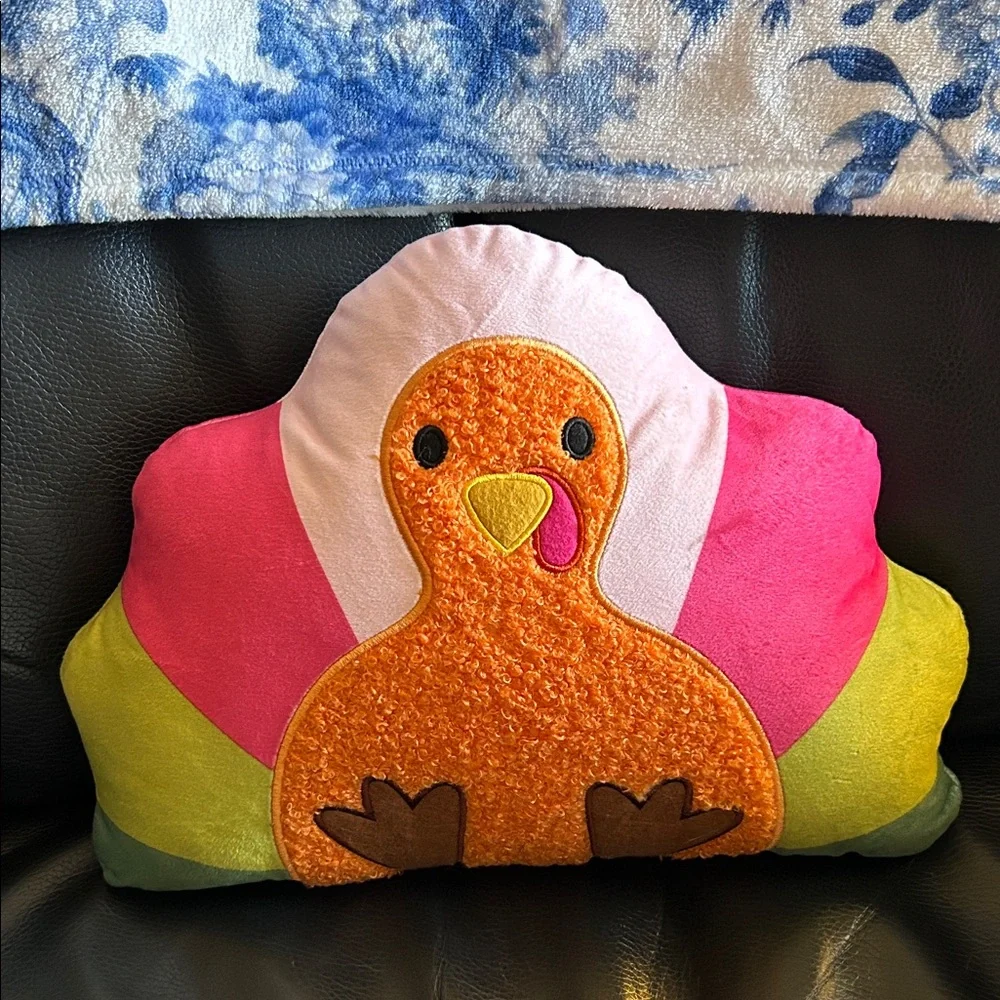 Colorful Plush Turkey Pillow 🦃🦃